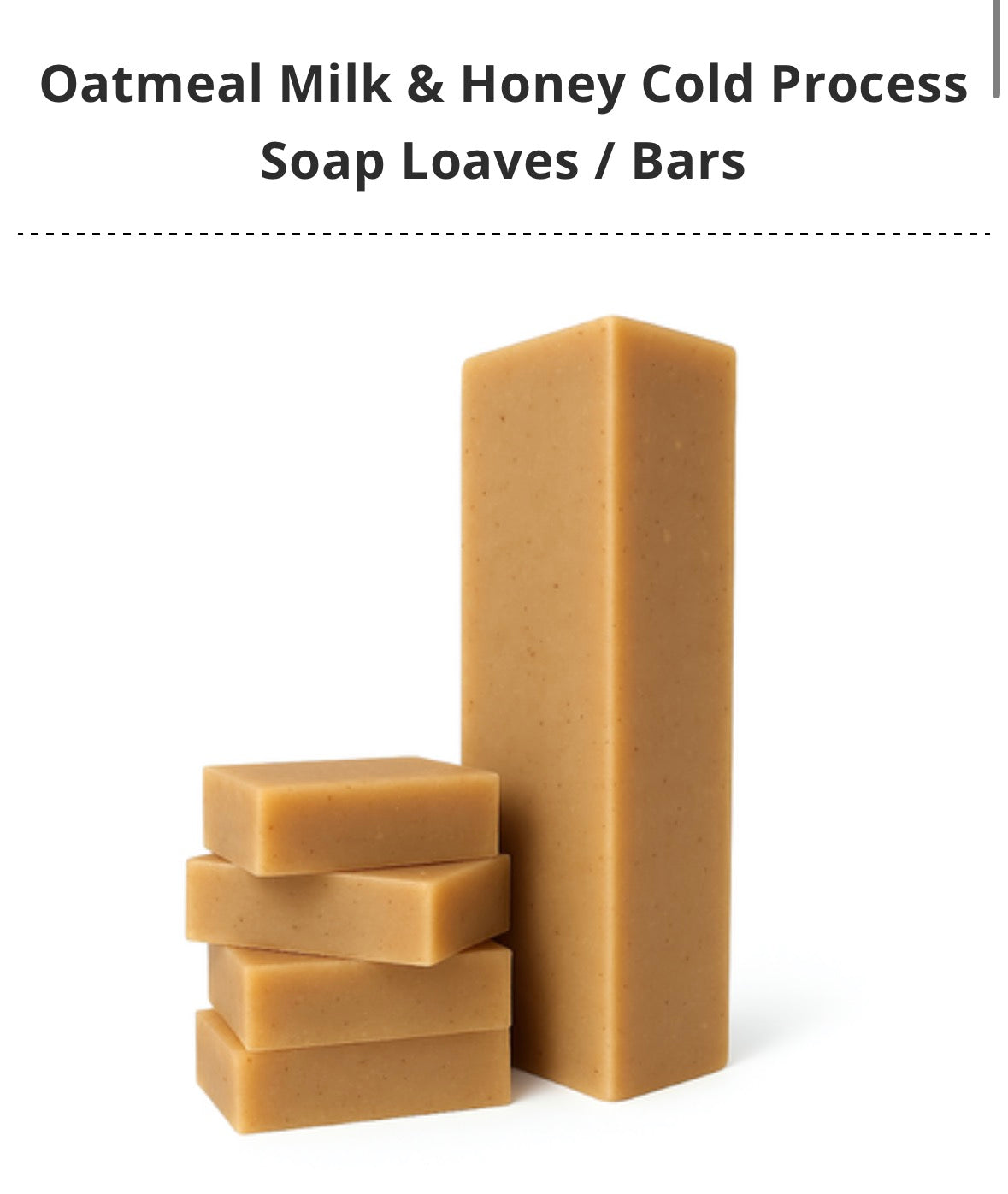 Oatmeal Milk & Honey! Soap Bar